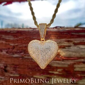 Iced Out Heart Necklace 